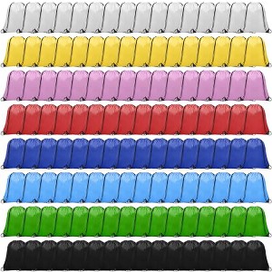 Generic 128Pcs Drawstring Bags Bulk Cinch Bag, Polyester String Bag Drawstring - 1 of 4