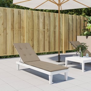 vidaXL Deck Chair Cushion Taupe (29.5 in. plus 41.3 in.)x19.7 in.x1.2 in. - 1 of 4