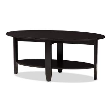 Ancelina Modern and Contemporary Finished Coffee Table Dark Brown - Baxton Studio