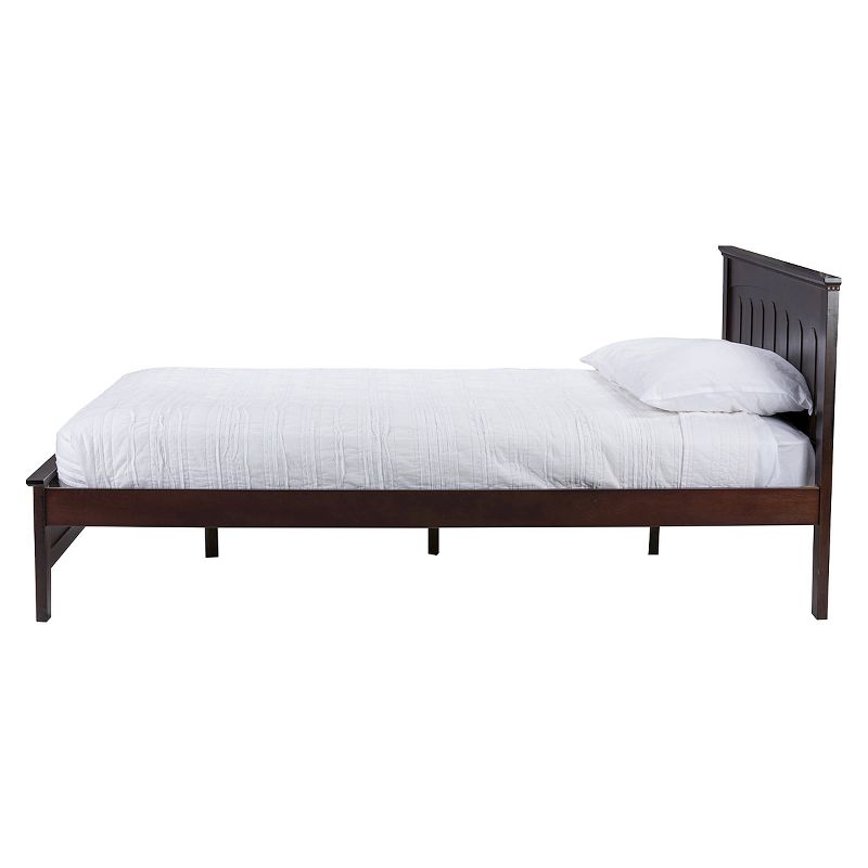 Spuma Contemporary Bed Wood/Cappuccino - Baxton Studio, 4 of 7