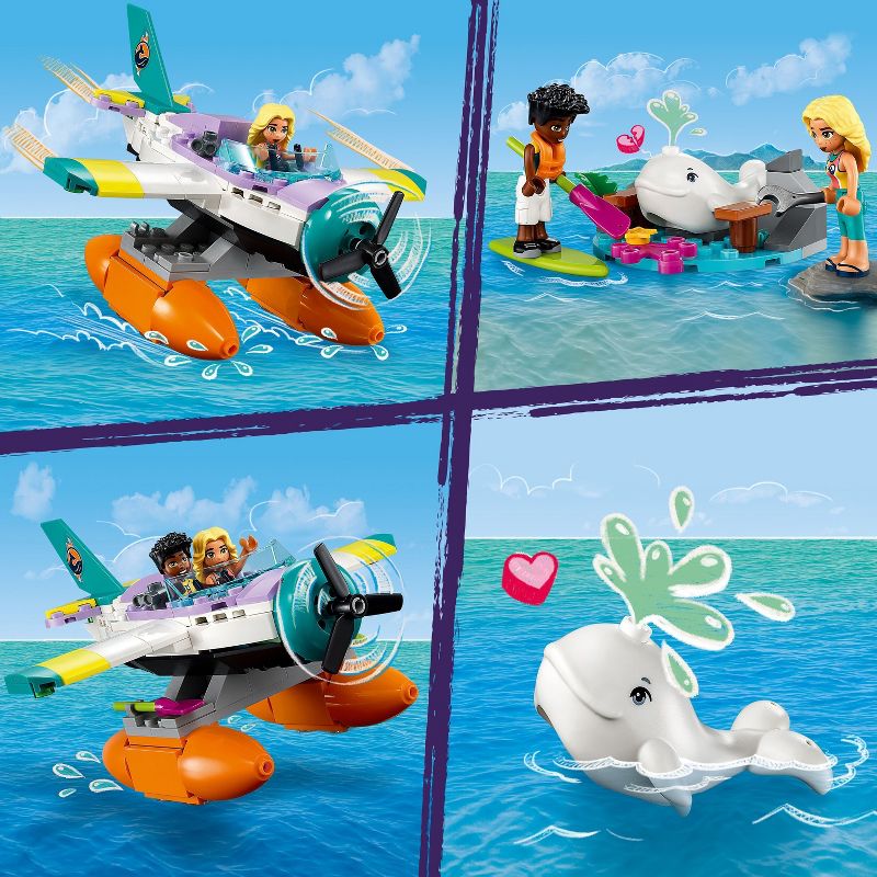 LEGO Friends Sea Rescue Plane Creative Building Toy 41752, 5 of 9
