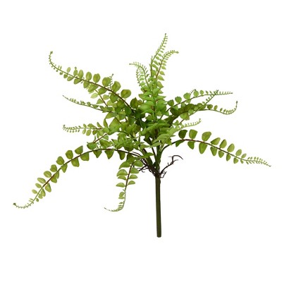 Vickerman 16" Artificial Green Fern Spray. Includes 3 sprays per pack.