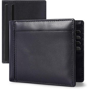 Paaaawaters Genuine Leather Wallet for Mens, Mens Bifold Wallet with 16 Card Holder 1 ID Window Gift for Him - 1 of 4