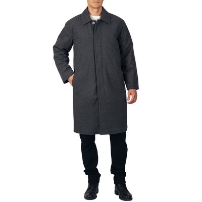 Мужские свитеры Alpine Swiss Zach Men’s Wool Blend Overcoat – Knee-Length Trench Coat, Runs Large for Layering Over Suits or Sweaters Gray 2XL — фото 7