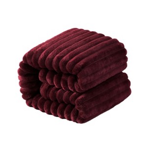 All Seasons Plush Flannel Blanket, Soft and Warm Bed Blanket for Couch Sofa Bed - NTBAY - 1 of 4