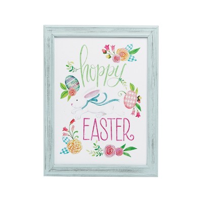 C&F Home Hoppy Easter Rabbit and Eggs Wall Decor