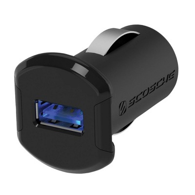 Scosche 12W Car Charger Single-Port Type A Black