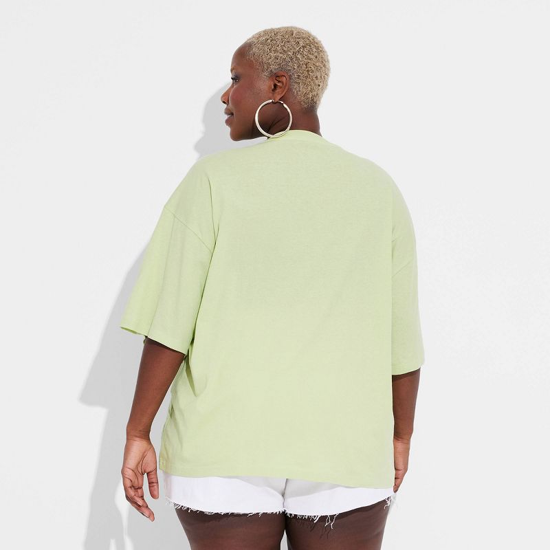 Women's Bob Marley Oversized Short Sleeve Graphic T-Shirt - Green, 2 of 4