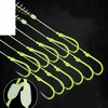 Double Fishing Assist Hooks Kit, Glow Hook, Slow Fast Fall Jigs Fishing Hook for Vertical Jigging Lures, Pack of 5 - 2 of 4