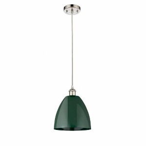 Plymouth Dome - 1 Light Cord Hung Mini Pendant In Industrial Style-12.88 Inches Tall and 9 Inches Wide - 1 of 1