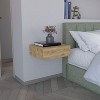NicBex 15.7 inch Wide Floating Nightstand with 1 Drawer,Modern Wall-Mounted Side Table with Free  Handle Design,Bedside Table for Bedroom,Living Room - 2 of 4