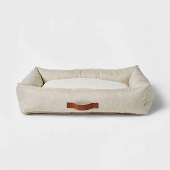 Neutral 4-Sided Bolster Dog Bed - Boots & Barkley™ - Cream - L
