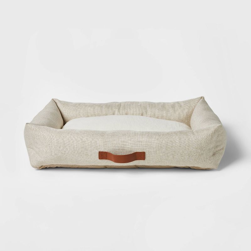 Neutral 4-Sided Bolster Dog Bed - Boots &#38; Barkley&#8482; - Cream - L, 1 of 4