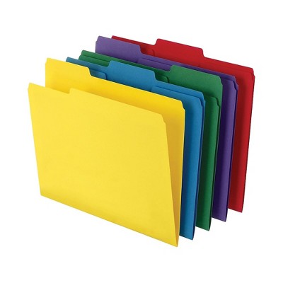 MyOfficeInnovations Heavyweight Colored File Folders; Letter 3 Tab 50/Box 810351