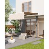 coucheta Retractable Awnings for Patio - Outdoor Sunshade Shelter with UV Protection Fabric, Waterproof Adjustable Roll Out Awning for Deck, Porch - 2 of 4