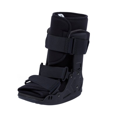 Small Black Low-Top Orthopedic Walker Boot for Ankle and Foot
