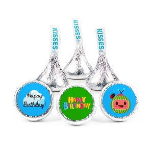 324ct Kid's Birthday Stickers for Hershey's Kisses Birthday Party Supplies, DIY Party Decorations (324 Count) - By Just Candy - 1 of 2