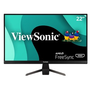 ViewSonic VX2267-MHD 22 Inch 1080p Gaming Monitor with 100Hz, 1ms, Ultra-Thin Bezels, FreeSync, Eye Care, HDMI, VGA, and DP - 1 of 4