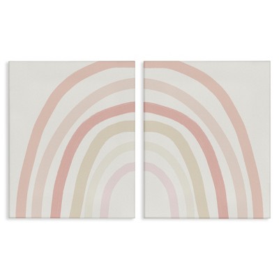 Stupell Industries Children's Soft Pastel Rainbow Shape, 16" x 20"