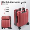 SUGIFT 20” Hardside Carry On Luggage with Spinner Wheels, Lightweight Suitcase with TSA Lock, Front Laptop Compartment - 3 of 4