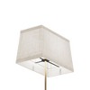 Infibrite 24" Classic Square Table Lamp with Textured Shade E26 Bulb Compatible Timeless Appeal: Linen Shade, ETL Listed, No Tools Assembly - 3 of 4