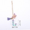 Unique Bargains Heart Sequin Letter J Butterfly Tassel Water Cup Pendant Purple 1 Pc - 2 of 4