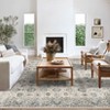 Washable Rugs,Area Rug for Living Room Bedroom, Washable Brown Rug Vintage Print Carpet - 3 of 4
