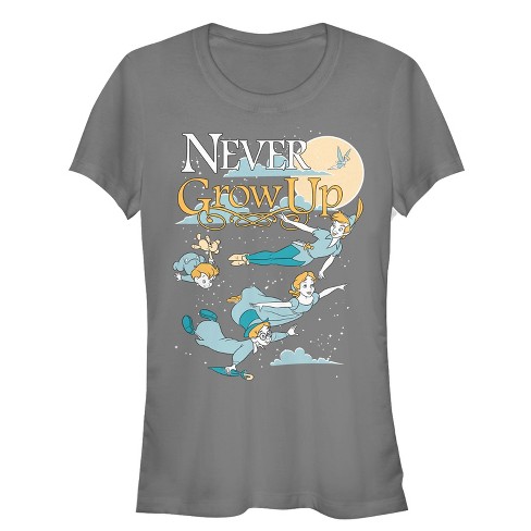 Junior's Peter Pan Never Grow Up T-shirt : Target