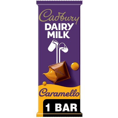 Cadbury Dairy Milk Caramello Milk Chocolate And Caramel Bar Candy - 4oz ...