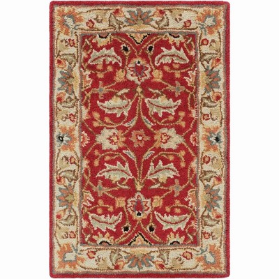 Mark & Day Cochrane 8'x11' Rectangle Tufted Indoor Area Rugs Dark Red: Wool, Stain-Resistant, Handmade, Traditional Decor