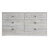 Signature Design by Ashley Casual Paxberry 6 Drawer Dresser, Whitewash - 4 of 4