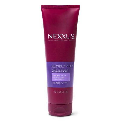 Nexxus Hair Color Blonde Assure Purple Conditioner For Blonde and Bleached Hair Keratin Conditioner - 8.5 fl oz