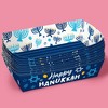 Big Dot of Happiness Hanukkah Paper Food Trays, Disposable Food Boats, Chanukah Holiday Decor, Double-Sided Meal Holders for Hanukkah - 12 Ct - 4 of 4