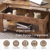 Vynxaria Lift-Top Wooden Coffee Table - Multi-Functional Design with Hidden Storage - 3 of 4