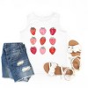 The Juniper Shop Strawberry Watercolor Chart Youth Tank Top - XL - White - 2 of 4