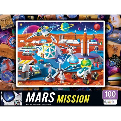MasterPieces 100 Piece Puzzle for Kids - NASA Mars Mission - 11.5"x15"