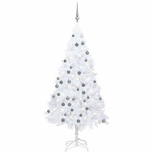 Artificial Christmas Tree White PVC, Steel, Plastic - 1 of 4