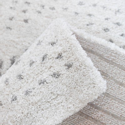 Gray Synthetic Shag Rectangular Kids' Rug 5' x 7'