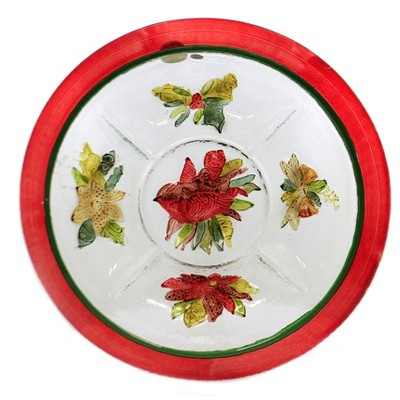 Tabletop 2.25" Red Bird 5 Section Server Evergreen Enterprises Inc  -  Serving Platters