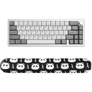 YUNZII AL68 Mechanical Keyboard (Silver, Cocoa Cream V2), Keyboard Wrist Rest(Black) - 1 of 3