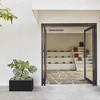 Wallowa Weather Resistant Seamless Metal Flower Box with Drainage Hole and Modern Design Espresso - 4 of 4