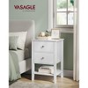 VASAGLE Bamboo Nightstands, Set of 2, Bedside Tables, Side End Tables with 2 Storage Drawers and Open Shelf - 2 of 4