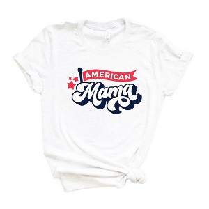 Simply Sage Market Women's American Mama Flag Short Sleeve Graphic Tee - 1 of 4
