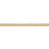Black Bow Jewelry 2.9mm, 14k Yellow Gold Solid Beveled Curb Chain Necklace - 3 of 4