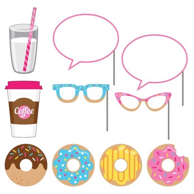 10ct Donut Time Photo Booth Props