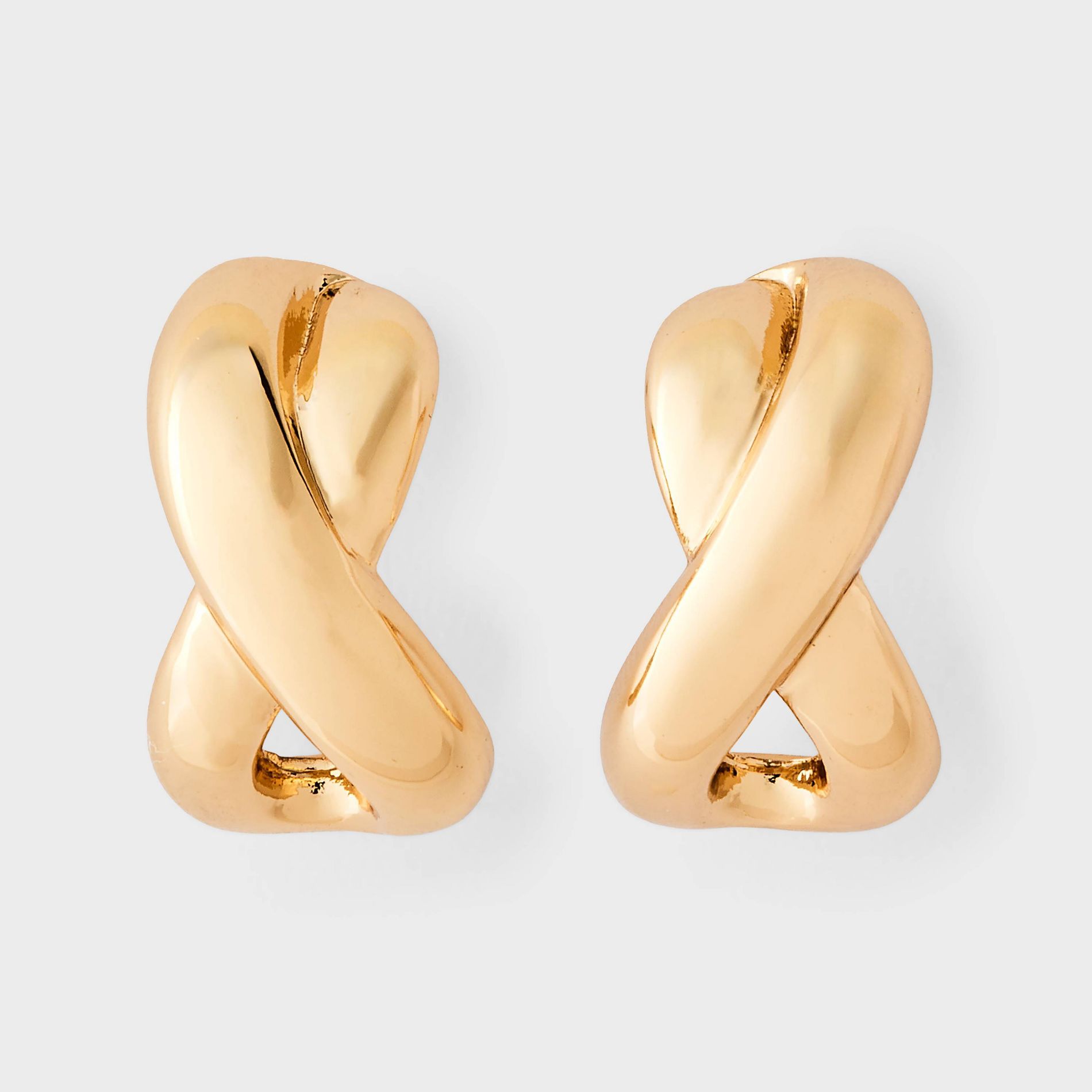 Overlap Twist Earrings - A New Day™ Gold