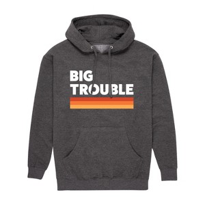 Men's - Instant Message - Trouble Big Graphic Fleece Pullover Hoodie - 1 of 4