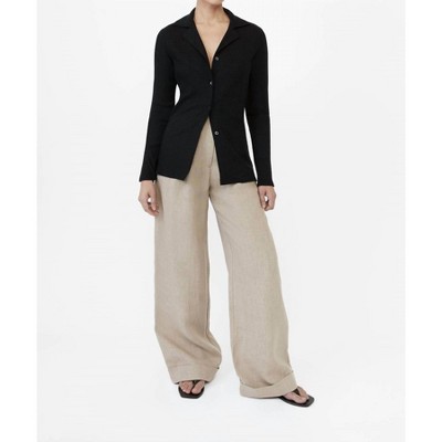 Women's Rib Knit Collared Cardigan - DƒÅl the Label
