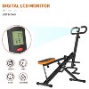 Sevobal Treadmills Rowing Machine for Home Adjustable 8 Speed Booster, Home Exercise Gym Squat Trainer Machine for Burn Fat, Gray, 36"*23"*43" - 3 of 4