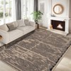 Acekool Area Rugs: Washable Non-Slip Modern Line Art Carpet, Soft Low Pile Stain Resistant Rugs for Living Room, Bedroom, Home, Dining Room, Black - 4 of 4